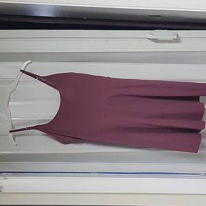 Halara spaghetti strap dress.  Size large Burgundy